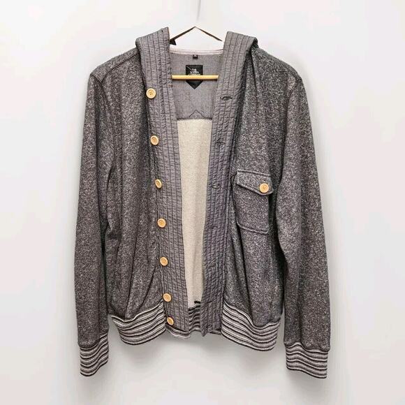 The Scifen Company Jersey Hooded Jacket Blue Pockets Size XL - Picture 2 of 14